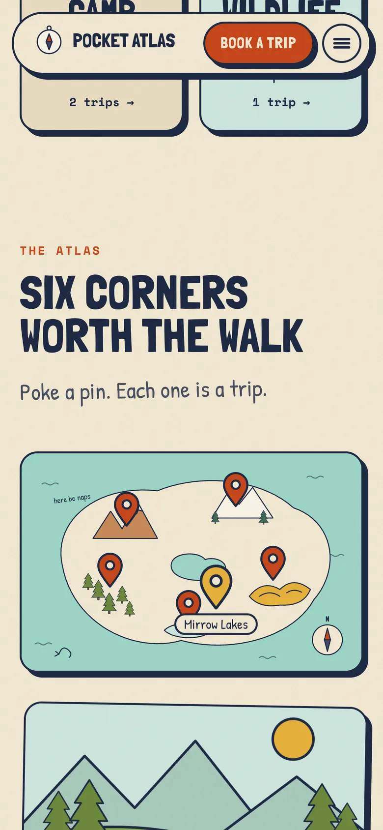 Pocket Atlas on a phone, screen 2