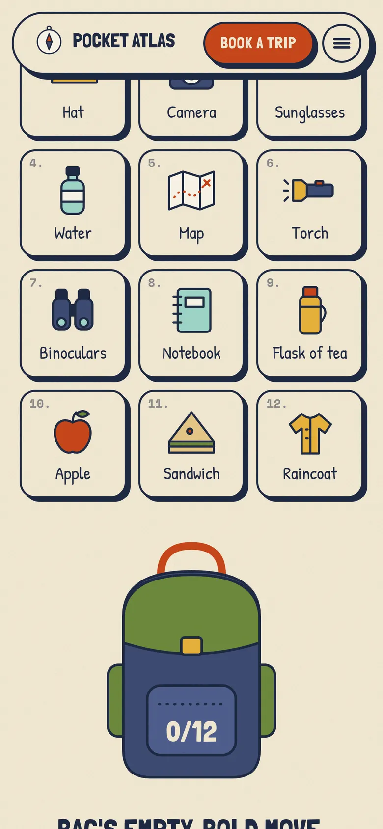 Pocket Atlas on a phone, screen 3